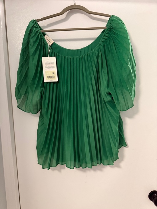 Sezane Tops - Sezane Romy Blouse Garden Green - Size 14